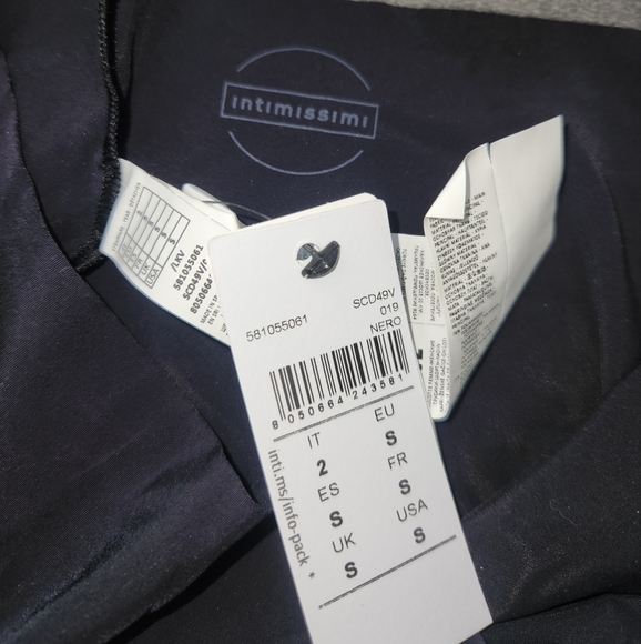 Nwt intimissimi Seamless Microfiber Hipster panties in Nero size small - Picture 8 of 8